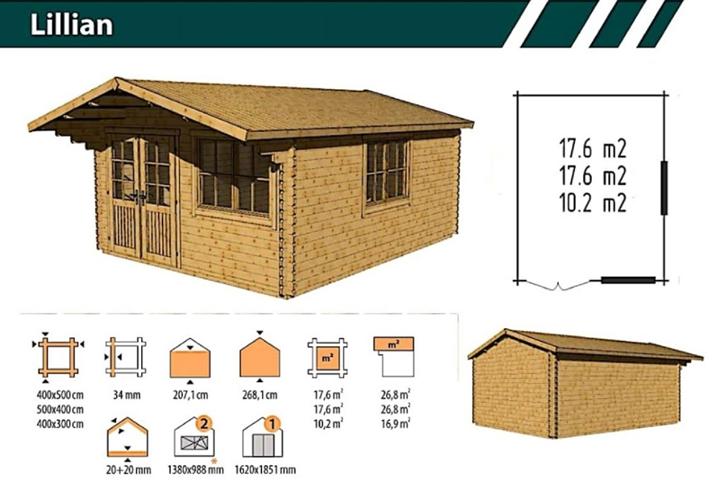 LOG Cabins Range Trade, Wholesale 58