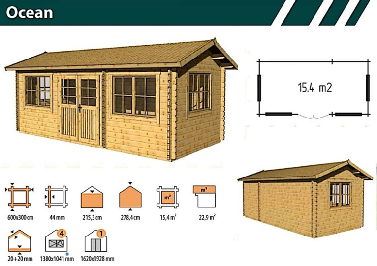 LOG Cabins Range Trade, Wholesale 72